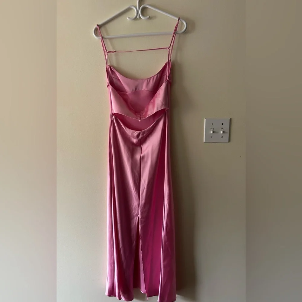 Zara Viral Slip Dress Out Pink Long Gown bloggers favourite - Picture 11 of 16
